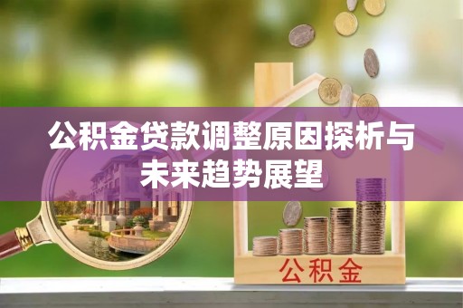 环县公积金贷款调整原因探析与未来趋势展望