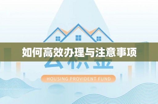 环县如何高效办理与注意事项