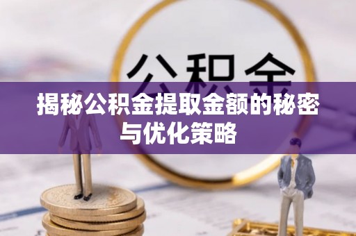 环县揭秘公积金提取金额的秘密与优化策略