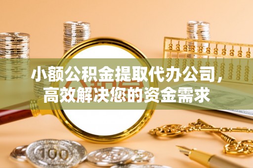 环县小额公积金提取代办公司，高效解决您的资金需求