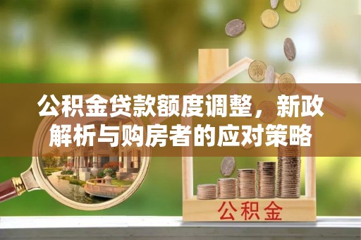 环县公积金贷款额度调整，新政解析与购房者的应对策略