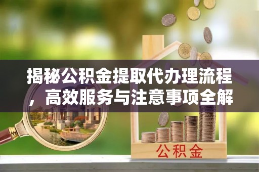 环县揭秘公积金提取代办理流程，高效服务与注意事项全解析