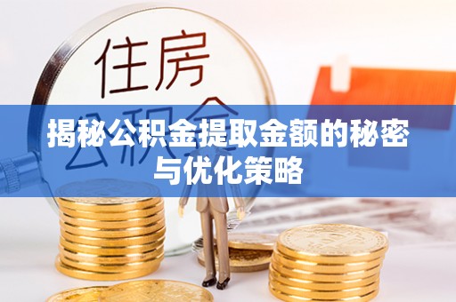 环县揭秘公积金提取金额的秘密与优化策略