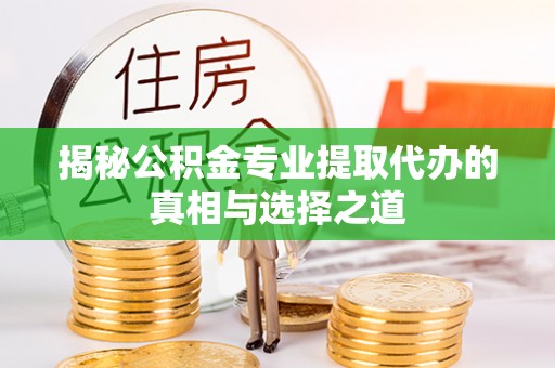 环县揭秘公积金专业提取代办的真相与选择之道