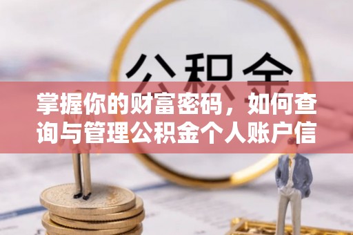 环县掌握你的财富密码，如何查询与管理公积金个人账户信息