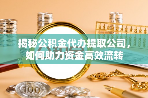 环县揭秘公积金代办提取公司，如何助力资金高效流转