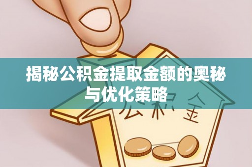 环县揭秘公积金提取金额的奥秘与优化策略