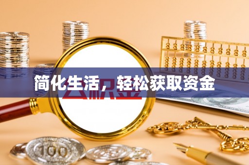 环县简化生活，轻松获取资金